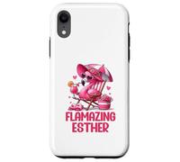 Flamazing Esther Pink Flamingo Tropical Beach Trip Women's Case for iPhone XR