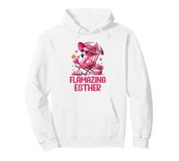 Flamazing Esther Pink Flamingo Tropical Beach Trip Women's Pullover Hoodie