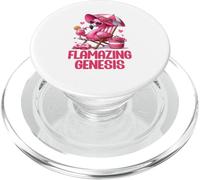 Flamazing Genesis Pink Flamingo Tropical Beach Trip Women's PopSockets PopGrip for MagSafe