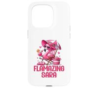 Flamazing Sara Pink Flamingo Tropical Beach Scene Women's Case for iPhone 15 Pro
