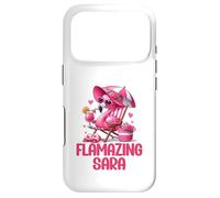 Flamazing Sara Pink Flamingo Tropical Beach Scene Women's Case for iPhone 17 Pro
