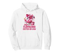 Flamazing Sister-In-Law Pink Flamingo Tropical Beach Trip Pullover Hoodie