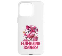 Flamazing Sydney Pink Flamingo Tropical Beach Scene Women's Case for iPhone 15 Pro Max