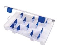 Flambeau 4007 Tuff Tainer See-Through Storage Box, 6 Fixed Compartments, 10 Zerust Dividers