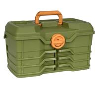 Flambeau Outdoors NextGen 6/0 Large Tackle Box, 6 Pivot Trays, 32 Compartments, Advanced Tackle Storage Organizer, Green