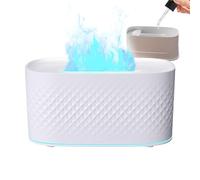 Flame Air Diffuser, Fire Humidifier Diffuser - Flame Humidifier with Auto Shut-off and USB Charging - Fire Pit Diffuser with Aroma 2 Spray Modes, Humidifier Diffuser C
