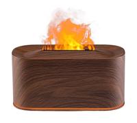 Flame Air Humidifier with 7 Colors Light Essential Oil Diffuser with Auto-Off Protection Air Diffuser Humidifier for Bedroom Living Room Office