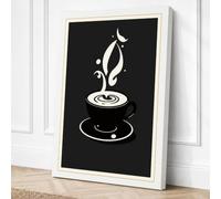 Flame Ascending Minimalist Canvas Wall Art Print 24x16 Inch | Ready to Hang, Gallery Wrapped, Fade-Resistant Inks, Securely Packaged, UK Made