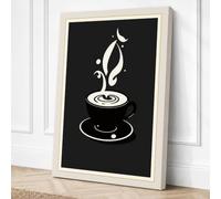 Flame Ascending Minimalist Canvas Wall Art Print 30x20 Inch (76 x 51 cm)