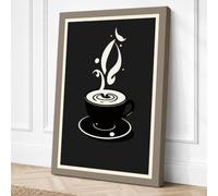Flame Ascending Minimalist Canvas Wall Art Print 30x20 Inch (76 x 51 cm)
