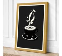 Flame Ascending Minimalist Canvas Wall Art Print 36x24 Inch (91 x 61 cm)