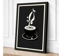 Flame Ascending Minimalist Canvas Wall Art Print 36x24 Inch (91 x 61 cm)