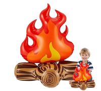 Flame Balloons - PVC 9.45x12.99 Inches | Fake Campfire | Fire Fake Decorative Party Balloons For Camping Theme Decoration Indoor Outdoor Fun And Celebration