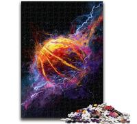 Flame Basketball 1000 Piece Jigsaw Puzzle for Adults And Teenagers,Learning Educational Toy for Is Ideal As A Gift for The Whole Family (50x75cm)