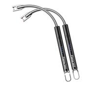 Flame bird 2 Pack Electric Candle Lighter Flameless Arc Windproof Flexible Long Neck USB Rechargeable Lighter Matches for BBQ Grill Fireworks Camping.(Black)