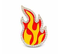 Flame Brooch for Women - Fire-Inspired Jewelry Pin - Bold and Symbolic Accessory Representing Passion, Energy, Strength, and Transformation