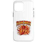Flame Burst Spicy Pepper Explosion Graphic Case for iPhone 16 Pro Max