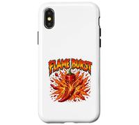Flame Burst Spicy Pepper Explosion Graphic Case for iPhone X/XS