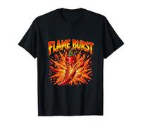 Flame Burst Spicy Pepper Explosion Graphic T-Shirt