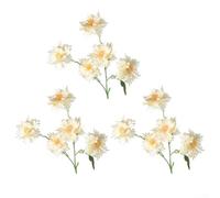 Flame Chrysanthemum Artificial Flowers 3 Pack for Indoor Decoration and Ceremony Use with Realistic Shape and No Care Needed for Continuous Display (Champa)