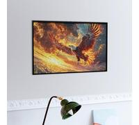 Flame Colorful Flying Eagle 300 Piece Jigsaw Puzzle for Adults Fantastic Beasts Date Night Activity Couple Bonding Beautiful Design Ideal Anniversary Present 300 PCS