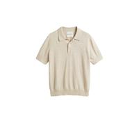 Flame Cotton and Linen Blend Polo Gant Marron XL
