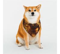Flame Devil Dog Bandana for Small Medium Large Dogs, Cat Dogs Kerchief Triangle Bibs Scarf for Girl Or Boy