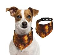 Flame Devil Dog Bandana for Small Medium Large Dogs, Cat Dogs Kerchief Triangle Bibs Scarf for Girl Or Boy