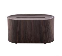 Flame Diffuser, 130ml Essential Oil Diffuser, Super Quiet Aromatherapy Diffuser, Electric Aroma Diffuser, Waterless Auto-Off for Home Office Room (dark brown)