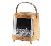 Flame Diffuser - 7-Color Light Humidifier, 200ml Remote Control Fireplace Diffuser, Aromatherapy Machine With Timer Quiet For Living Room, Desktop Counter, Home, Outdoor And Other Places