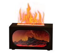 Flame Diffuser - Table Lamp Powered by USB - Decorative Light for Air and Fire Humidifiers, for Home, Office, Bedroom, Living Room, Bathroom, Garden, Indoor, Outdoor Patio