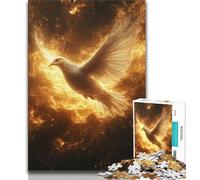 Flame Dove Puzzles for Adults Teens 1000pc Puzzle,Help The Brain Exercise Addictive Toys to Cultivate Patience A Work of Art (50x75cm)