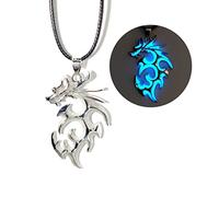 Flame Dragon Animal Necklace Pendant For Women Men Luminously Glow Jewelry Gifts For Men
