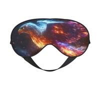 Flame Eagle Print Sleep Mask with Adjustable Strap, Comfortable Eye Cover for Travel, Yoga, Napping, Sleeping & Relaxation