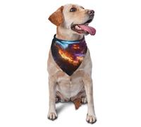 Flame Eagle Printed Graphic Pet Triangle Scarf For Dogs & Cats, Adjustable Cute Pet Bandana For & Photo Shoots