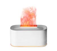 Flame Effect Diffuser - 220ml Aromatherapy Equipment with Seven Color Changing LED Lights | Fireplace Style Oil Diffuser for Home, Apartment, Living Space