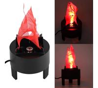 Flame Effect Light, 85-260V LED Fire Flame Lamp Simulated Fire Bowl Artificial Flame Fire Table Lamp for Pub Party Indoor Camping, Black (3W)