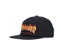 Flame Embroidered Snapback Cap Black - unisex - Thrasher - Hats & Caps - Black - ONE SIZE - Accessories ONE SIZE