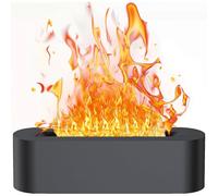 Flame Essential Oil Diffuser Air Diffuser Humidifier 7 Color Lights Aromatherapy Diffuser Air Humidifier Electric Aroma Diffusers for Home Office Yoga Bedroom& Waterless Auto Off 150ml