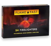 Flame Fast Fire Lighters 24 - Quick Ignition Odourless Fire Starters for BBQ, Fireplace, Wood Burner & Campfires@ DivineUK