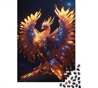 Flame Feather Phoenix Jigsaw Puzzles for Adults Animal Puzzle Game 1000 Pieces Impossible Puzzle for Adults Gifts 1000pcs (75x50cm)