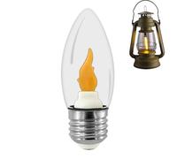 Flame Fight Flame - Realistic Fire LED for Christmas Decorations with E12 E14 Base, Ambient Indoor Lighting for Home Halloween Party Porch Patio Bedroom Living Room