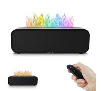 Flame Fire Aromatherapy Diffuser, 7 Flame Colors Humidifier, Noiseless Essential Oil Diffuser 250ml Remote Control Flame Diffusers for Home,Office,Yoga with Auto-Off Protection, Sound Rhythm Mode