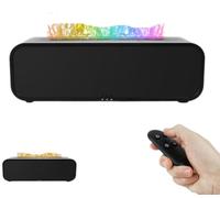 Flame Fire Aromatherapy Diffuser, 7 Flame Colors Humidifier, Noiseless Essential Oil Diffuser 250ml Remote Control Flame Diffusers for Home,Office,Yoga with Auto-Off Protection, Sound Rhythm Mode