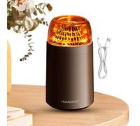 Flame Fire Diffuser Humidifier, 300ML Flame Aroma Diffuser with Light, Small USB Portable Humidifier Silent Air Purifier, Quiet Air Humidifier, Electric Aroma Diffuser for Home Office Room