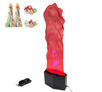 Flame Fire Light Machine, 3D Electric Artificial Fire Flame Lamp with Remote Control, Fake Campfire Lamp with 36 LED, Fake Fire Flames Stage Effect Light for Halloween, Campfire Party(1.8m/5.9ft)