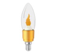 Flame Flicker Light Bulb- 3W LED E27/E14 Base, Energy Saving Realistic Fire Effect Bulb, Decorative LED Home Lighting | Decor, Party Lighting, Porch, Patio, Bedroom, Living Room, Restaurant