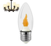 Flame Flicker Light Bulb, LED Fire Effect Decorative Lamp for Homes, Ultra-Realistic Moving Flame Visuals, Soft Ambient Glow Lighting for Seasonal Parties and Everyday Indoor Atmosphere