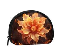 Flame Flower Coin Purse Personalized Coin Bag for Women Men Change Purse Small Wallets with Zipper Mini Shell Coin Pouch Outdoor Shopping Change Storage Bag Handbags Gifts