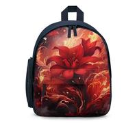Flame Flower Travel Backpack 13" Laptop Backpack Work Bag Daypack Blue-style